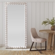 Mandith Floor Mirror in White Wood