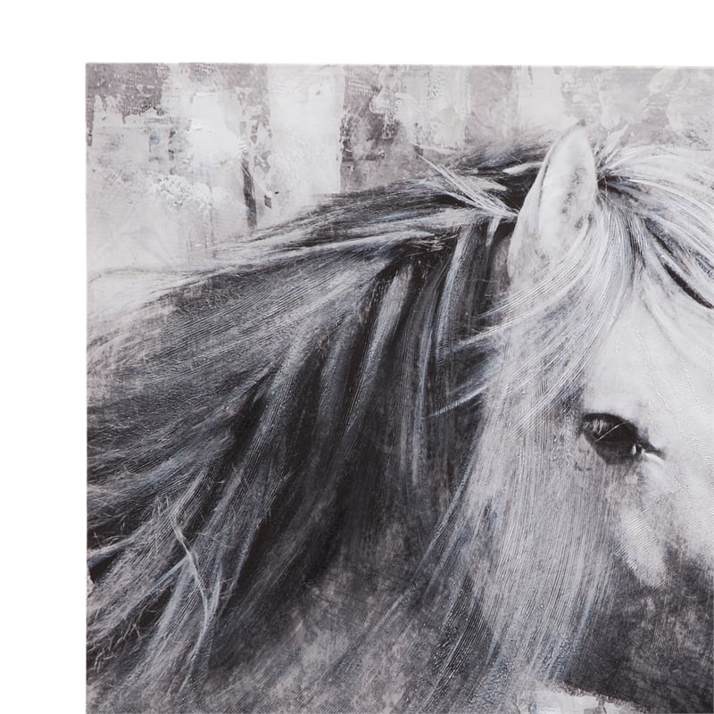 Meg in Gray Gallery Wrapped Canvas Fabric