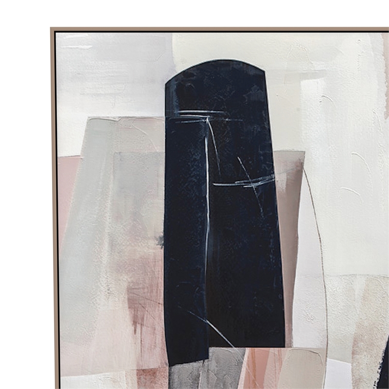 Milano in Black Gallery Wrapped Canvas Fabric