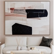 Milano in Black Gallery Wrapped Canvas Fabric