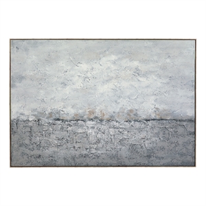 Cordura in Gray on Gallery Wrapped Canvas Fabric