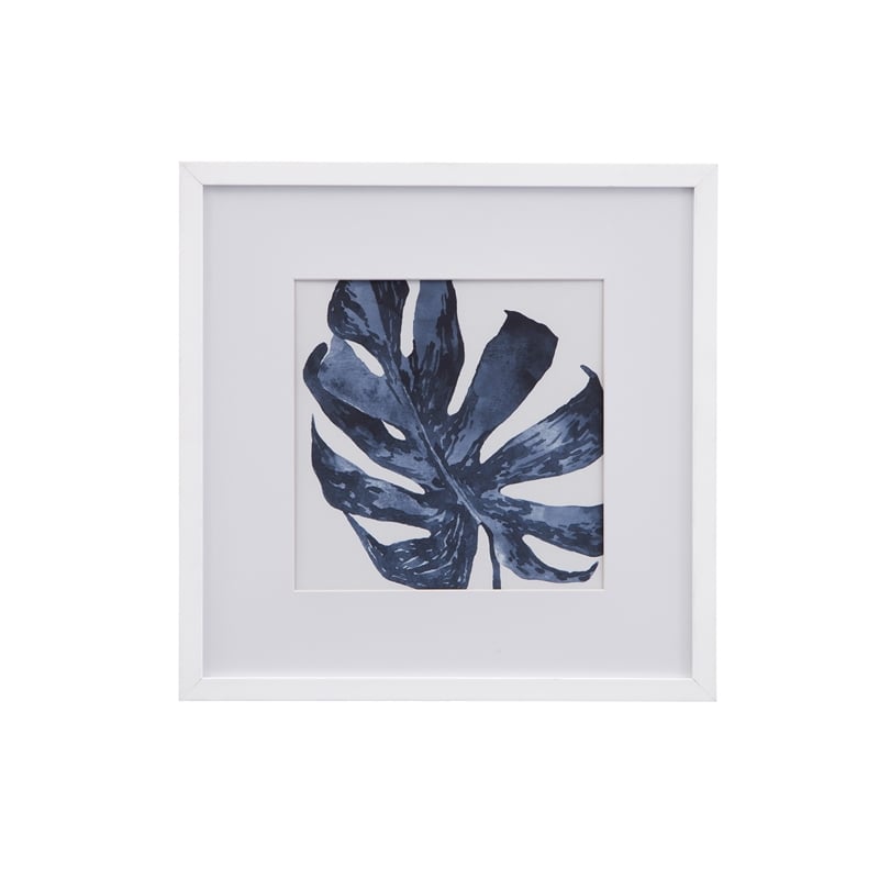Palms Set of 2 on Matted Prints with White Polyurethane Frame