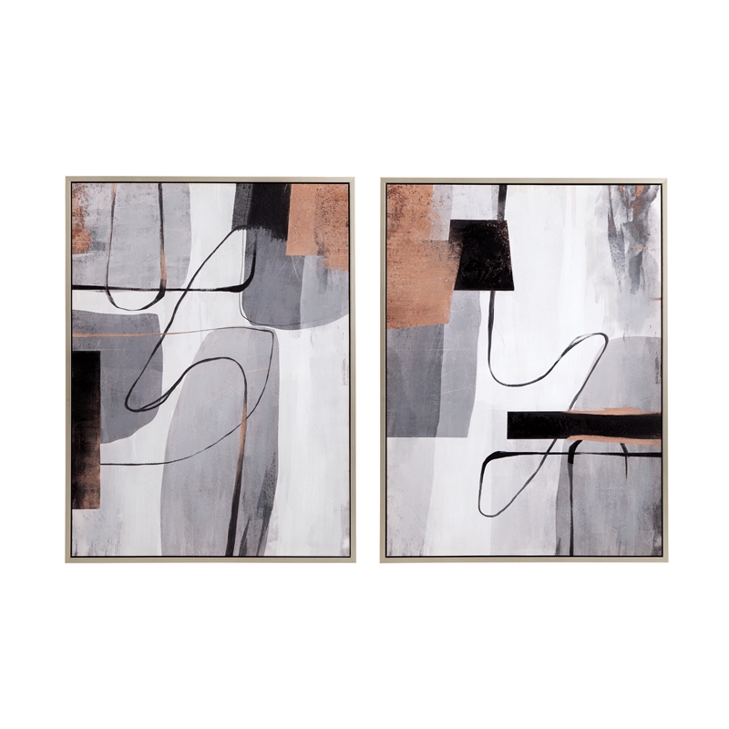 Standards in Silver Frame on Canvas Fabric