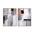Standards in Silver Frame on Canvas Fabric