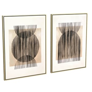 Together in Gold Canvas Fabric