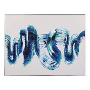 In Motion in Blue Canvas Fabric