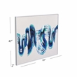 In Motion in Blue Canvas Fabric