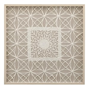 Baize Wall Art in Natural Wood Frame