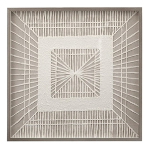 Bedford Wall Art in Beige Engineered Wood