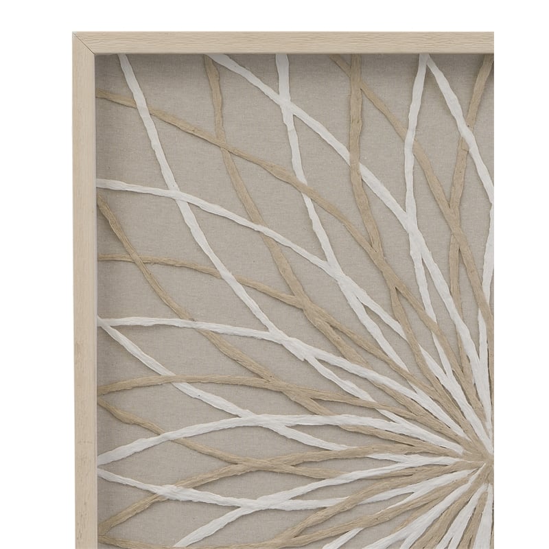 Bengaline Wall Art in Tan Engineered Wood
