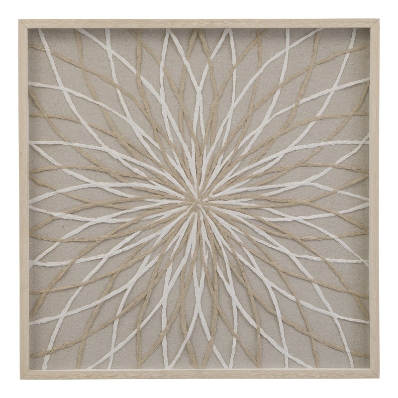 Bengaline Wall Art in Tan Engineered Wood