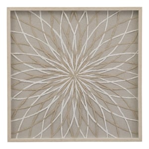 Bengaline Wall Art in Tan Engineered Wood