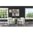Chloe in Gray Gallery Wrapped Canvas Fabric
