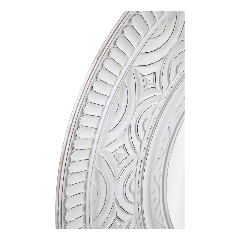 Holland Wall Mirror in White Engineered Wood