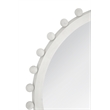 Allard Wall Mirror in Distressed White Wood