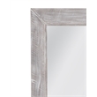 Baker Floor Mirror in White Washed Engineered Wood Frame