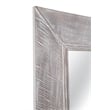 Baker Floor Mirror in White Washed Engineered Wood Frame