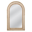 Anna Floor Mirror in Natural Rattan and Wood