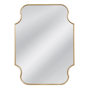 Bassett Mirror Lyenda Rectangular Polyurethane Wall Mirror in Gold Leaf