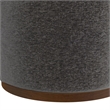Burke Accent Swivel Chair in Charcoal Fabric