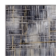 Logistics in Silver and Gold on Gallery Wrapped Canvas Fabric