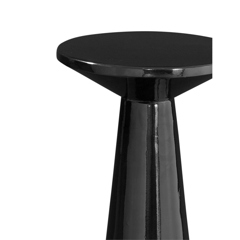 Yorick Scatter Table in High Gloss Black Metal