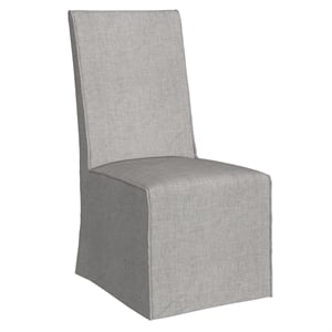Mackie Dining Chair in Gray Fabric and Wood