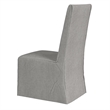 Mackie Dining Chair in Gray Fabric and Wood