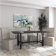 Mackie Dining Chair in Gray Fabric and Wood