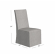 Mackie Dining Chair in Gray Fabric and Wood