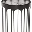Hartley Accent Table in Matte Black Metal