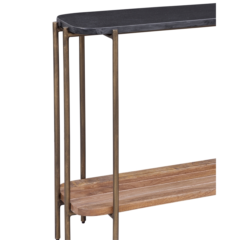Hartley Accent Table in Matte Black Metal