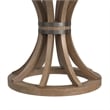 Bassett Mirror Sheffield Round Contemporary Wood Dining Table in Brown