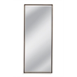 Bassett Mirror Belden Traditional Wood & Glass Floor Mirror in Brown