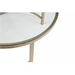 Anderson Round Nesting Cocktail Table in Gold Metal with Glass Top