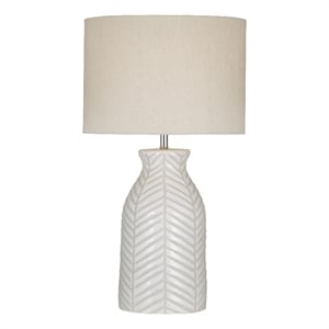 sabrina cream terra cotta table lamp with fabric shade