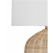 Holland Table Lamp in Natural Woven Rattan