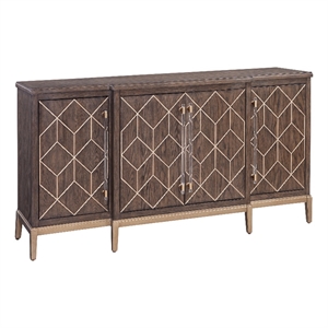 Perrine Brown Oak Server in Natural Wood