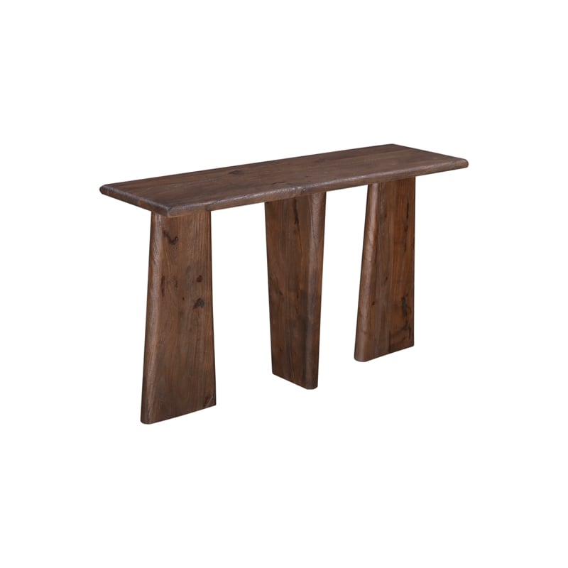 Bassett Mirror Lasso Modern Wood Console Table in Natural/Brown