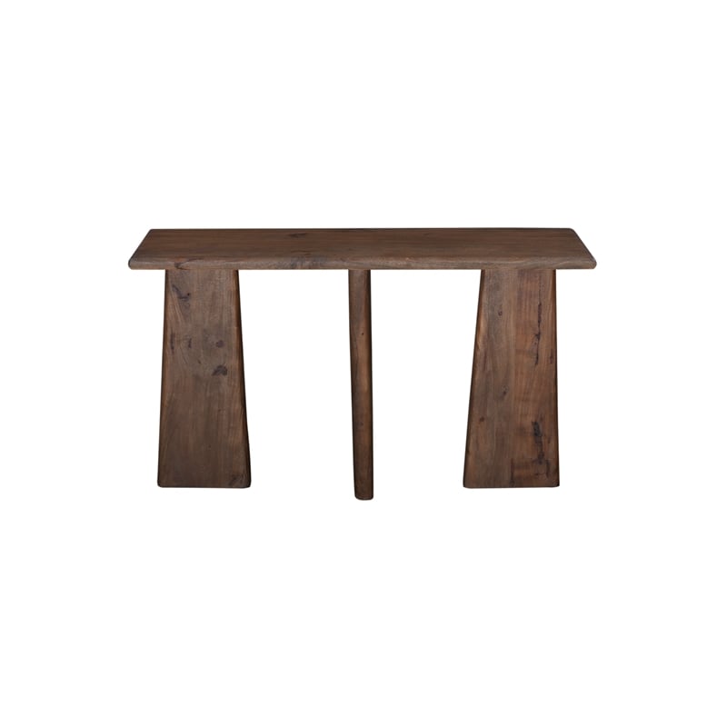 Bassett Mirror Lasso Modern Wood Console Table in Natural/Brown