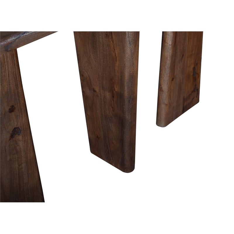 Bassett Mirror Lasso Modern Wood Console Table in Natural/Brown