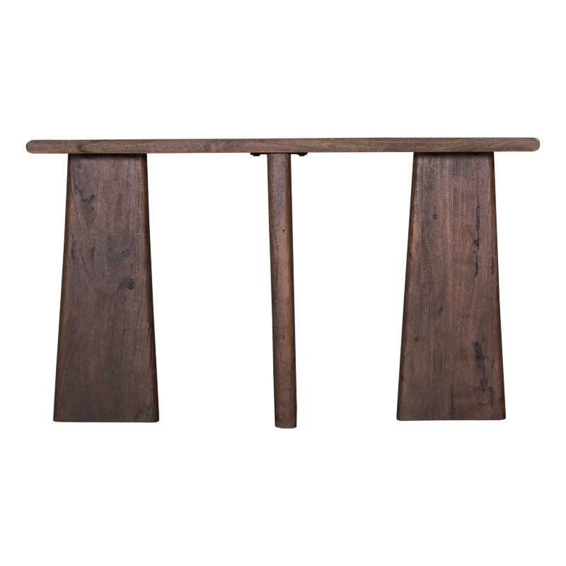 Bassett Mirror Lasso Modern Wood Console Table in Natural/Brown