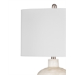 Lucy Table Lamp in Pale Blue and Dusty White Resin