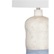 Lucy Table Lamp in Pale Blue and Dusty White Resin