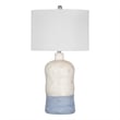 Lucy Table Lamp in Pale Blue and Dusty White Resin