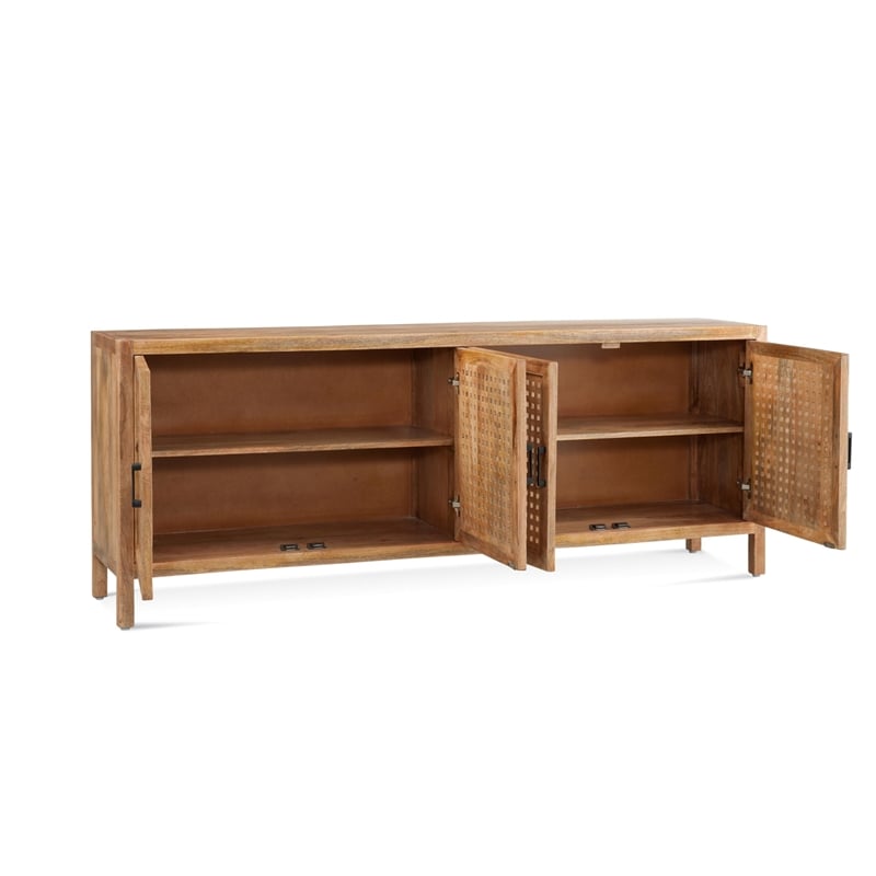 Xavier Accent Table 2 Piece Set in White Marble on Hand Hammered Base