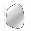 Karaniya Wall Mirror in Black Engineered Wood Frame