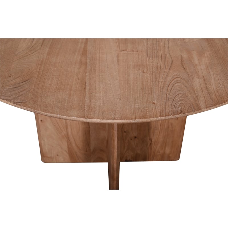 Bartlett Natural Finished Modern Organic Wood Dining Table