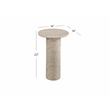 Claude Accent Table in Gray Marble