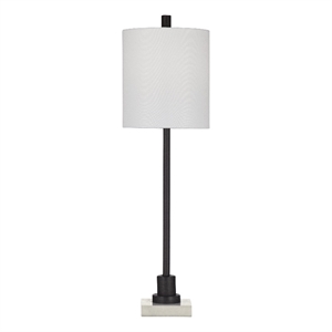 jess table lamp in bronze finished metal with marble base